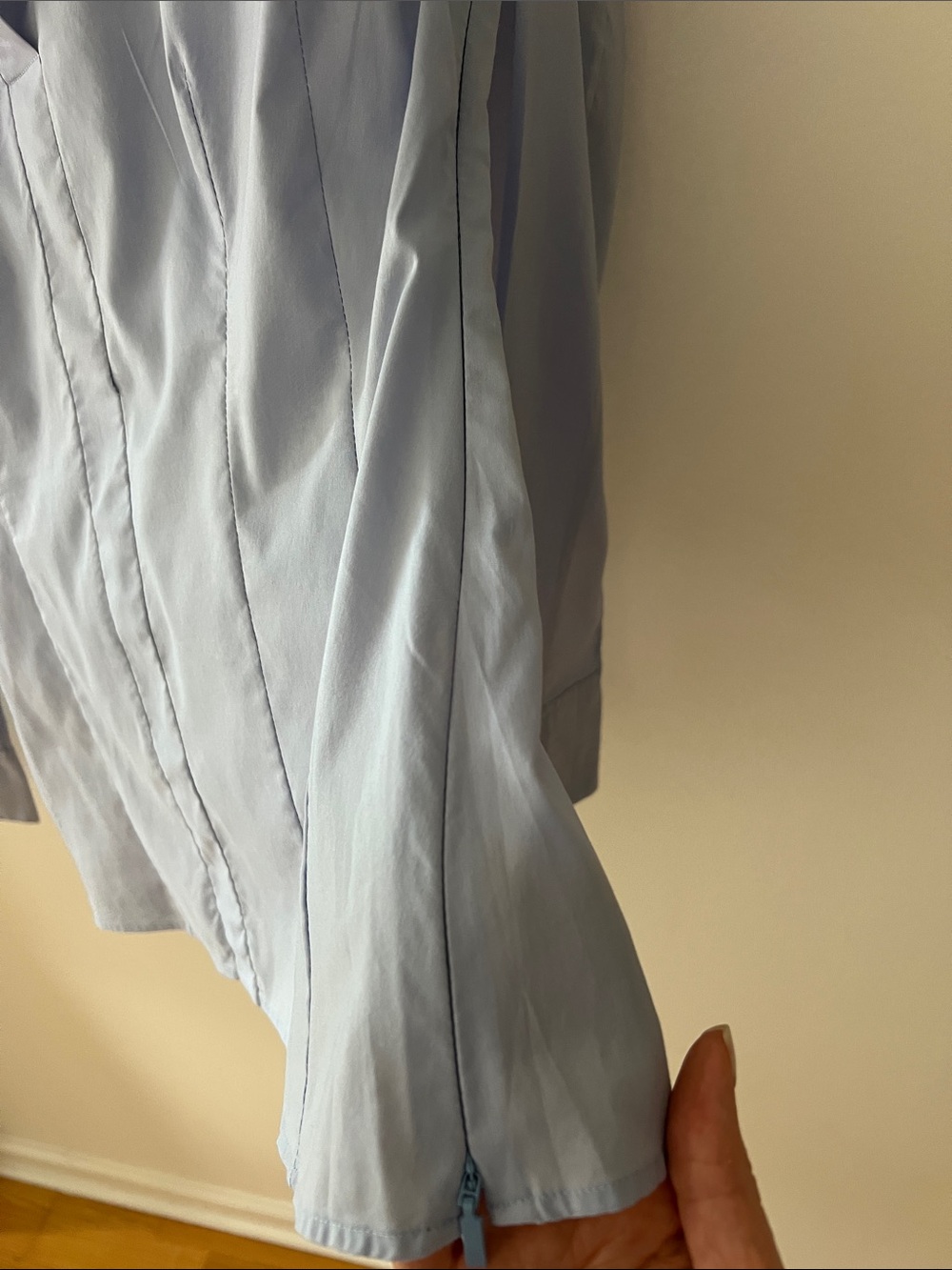 Boss Light Blue Women's-Style Dress Shirt - Picture 4 of 5